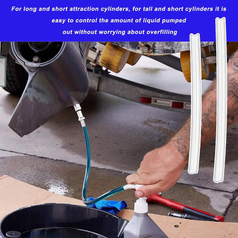 Using Quart Bottle Fluid Pump for Transmission Fluid Transfer Manual Siphon with 4cc per Stroke