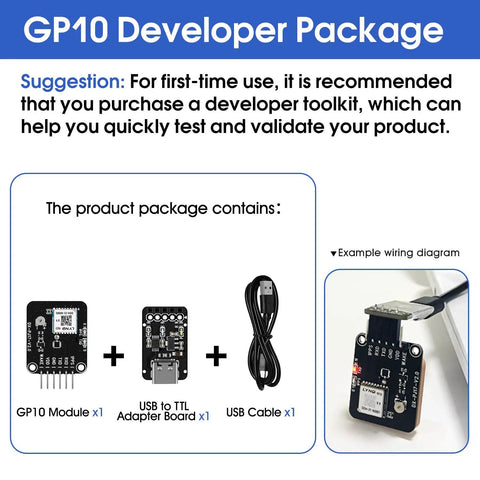 GP10 Precision GNSS Module With GPS BDS GLONASS Multi Constellation Support, Rock Solid Sensitivity And Low Power, Compact Size