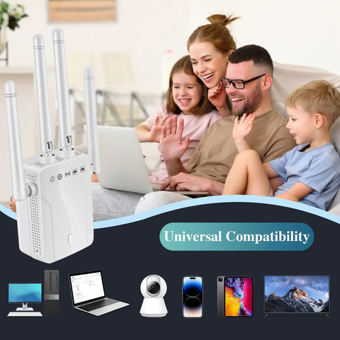 Blazing Fast Wireless Extender And Internet Repeater For Home Long Range Coverage Up To 8470 Sq Ft Crushes Dead Zones In Apartments