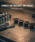 Kick Ass Multipurpose Ratchet Drive Adapter Kit With 4-Piece Carbon Steel Socket Converter Set For Ultimate Versatile Tool Compatibility In Auto Repair And Gear Work, 4-piece carbon steel ratchet adapter set