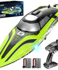 14-Inch High Speed RC Boat For Pools And Lakes Delivers Over 20 MPH Action, Auto Self Righting, Dual Batteries, 493 Feet Control Range