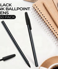 Bulk 150 Pack Ballpoint Pens Black Ink Medium Point 1.0mm Bullet Tip Smooth Writing For School Office Home Business