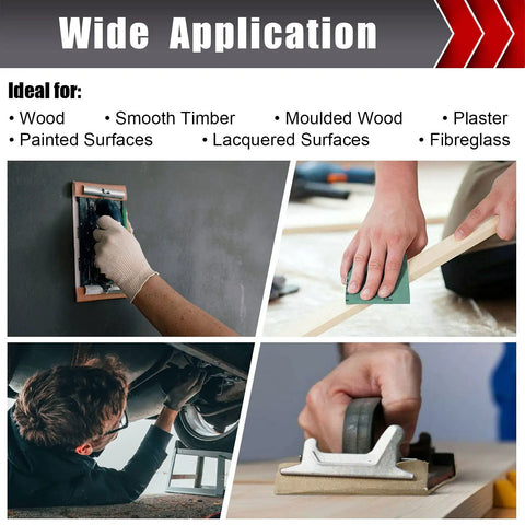Sandpaper Set 25 Pcs Assortment, 5 Sheets Each Of Grit 80 120 150 220 320, 9 By 11 Inch Sheets, for various sanding applications