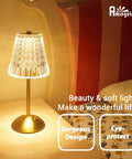 Cordless Led Table Lamp With 4000mAh Battery, 3 Color Modes, Stepless Dimming, Touch Control, gold bedside lamp on table