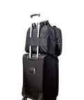Underseat Personal Item Carry On Bag For Airlines Durable Nylon 1680 Denier Ballistic Duffel Bag on suitcase handle