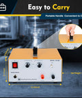 Heavy Duty Workhorse 80A 110V Jewelry Spot Welder With Pulse Control For Gold Silver Steel Repair compact with portable handle.