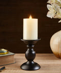 Flameless Pillar Candles Set Of 3 With Remote And Timer, Battery Operated LED Candles With Real Wax Look, 3D Moving Flame, Ivory