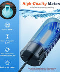 Pond Filter Box With U-V Clarifier And 660GPH Fountain Pump Kit, featuring power, flow rate, lift height, and built-in UV lamp details