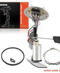 Straight Up Replacement Heavy Duty Electric Fuel Pump Assembly Drop In Fit For Ford Ranger 1985 To 1988 In Tank Low Pressure Unit displayed with seal and connector.