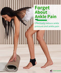 Achilles Tendon Support Ankle Wrap With 3D Breathable Knit on woman practicing yoga