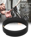 Long 5000mm 16 Foot 4 In Hydraulic Brake Hose For Sram And Shimano Disc Brakes BH90 Compatibility shown coiled with installation