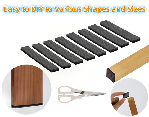 Heavy Duty Non Slip Rubber Furniture Pads That Lock In Place to stop chairs sliding across your slick floors, featuring a DIY design.