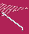 Wire Shelving Support Brackets For 12 Inch And 16 Inch Depth Shelves 12 Pack With Anchors And Pins For Fixed Mount Installation White Finish