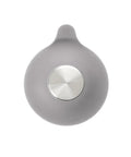 Heavy Duty Tub Stopper With Wall Mount Suction Cup Rust Proof Stainless Steel Trim Premium Silicone Seal Bath Drain Plug, gray silicone.