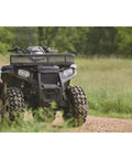 ATV Front Cargo Basket Luggage Carrier Rack Heavy Duty Steel 36 Inches By 17 Inches By 5.25 Inches With Side Rails on ATV