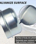 2PCS Heavy Duty Trailer Hub Cap Dust Caps 1.98 Inch Bolt Metal Axle Wheel Bearing Covers Galvanized And Corrosion Resistant