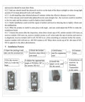 Installation guide for Driveway Alarm System Kit With Durable ABS Shell, showing steps for mounting beam and motion sensors.
