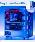 Image of a PC case with a highlighted 10 Pack 6-32 Knurled Phillips Thumb Screw for easy customization and maintenance.