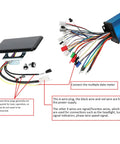 High Power Brushless ESC With Clear LCD Display 1000W To 2200W controller with wiring and detailed labels for electric scooters.