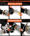 Installation and disassembly process of 560 Piece Stepless Single Ear Hose Clamp Kit With Pliers, 22 Sizes, 304 Stainless Steel