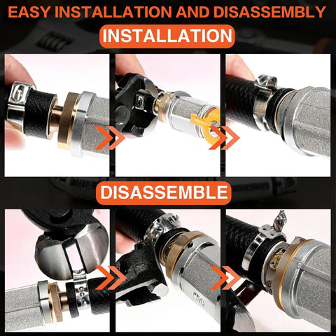 Installation and disassembly process of 560 Piece Stepless Single Ear Hose Clamp Kit With Pliers, 22 Sizes, 304 Stainless Steel