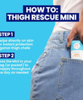Person putting Anti Chafe Stick Travel Size On The Go For Thighs Bra Lines And More Prevents Skin Irritation Vacation And Hot Weather Essential All Day Comfort For Anywhere 0.81 Oz Pack Of 1 into jeans pocket