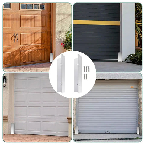 Stainless Steel Garage Door Sealing Protectors With Mounting Hardware Keeps Critters Out And Drafts Easy Install For Standard Doors Includes Two 7 Inch Shields For Durable Rustproof Protection, two 7-inch stainless steel shields with screws on garage doors
