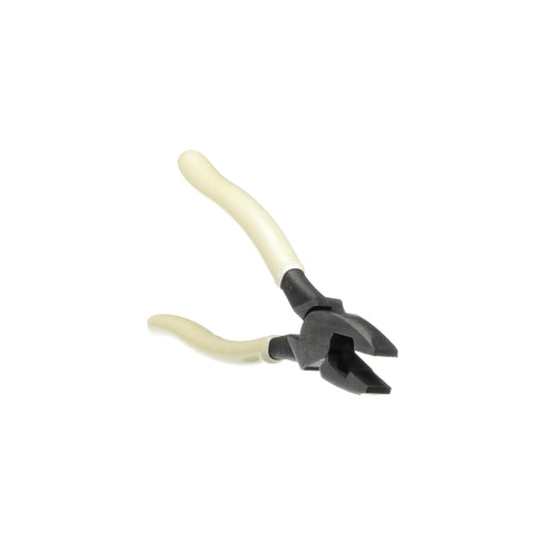 D20009NEGLW 9 Inch Glow In The Dark Grips Side Cutter Lineman Pliers for Electricians and Pros, angled view