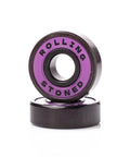 ABEC 9 Sealed Skateboard Bearings Set For Skateboards Longboards Scooters And Roller Skates Eight Pack Purple Built To Shred