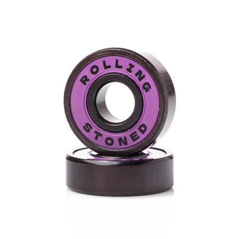 ABEC 9 Sealed Skateboard Bearings Set For Skateboards Longboards Scooters And Roller Skates Eight Pack Purple Built To Shred