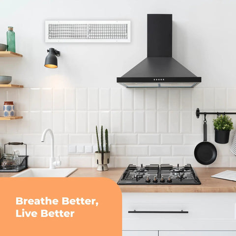 Premium 30 By 6 Inch Wall Vent Cover With Multi Shutter Damper And Adjustable Front Blades In Rustproof Aluminum White Finish Built To Last HVAC Air Return Grille