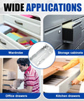 Heavy Duty Rear Mounting Brackets For 20 Pairs Of 45MM Soft Close Drawer Slides, ideal for wardrobes, office, and kitchen storage.