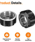 Heavy Duty Er32 Um M40 Collet Clamping Nut Built Tough As Nails From 40cr Alloy Steel With Black Finish close-up view