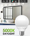 Six Pack G25 LED Vanity Bulbs For Makeup Mirror Glam Up Your Vanity 500 Lumens 40 To 45W Equivalent E26 Edison Base
