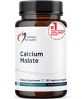Calcium Malate Chelate With Vitamin D3 Bone Health Boost Supplement For Women And Men 500mg Calcium Easy Absorption With Malic Acid Non GMO 120 Capsules For Strong Bones And Overall Wellness bottle