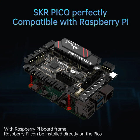 High Performance 3D Printer Control Board With Integrated TMC2209 Four Axis RP2040 Chip And Fuse Protection Straight Fire Upgrade For Voron Builders And Gear Heads on Raspberry Pi.