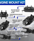 Heavy Duty Engine Motor Mount Set Fits Chevy Monte Carlo 1995 To 2005 Lumina 1995 To 2001 components layout and details.