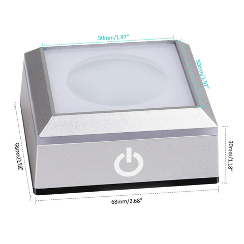 Turn Up Display Vibes With This Rounded Led Base Designed For 3D Laser Crystal Engravings Six Quick Color Cycling Modes And A Smooth Gliding Touch Switch That Hits Different