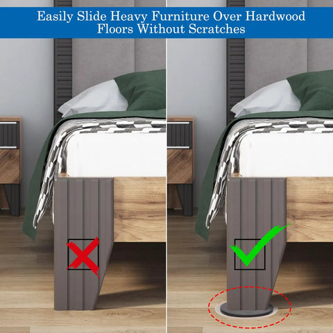 8 Pack 7 Inch Round Carpet Sliders For Heavy Duty Furniture Moving Keep Floors Scratch Free And Dents Away Reusable Carpet Sliders Lets You Move Sofas Tables And More Quick And Easy Without Lifting Or Damaging Floors