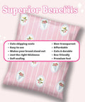 Cute Pink 10x13 Poly Mailers Pack Of 100 For Clothing Shipping Durable Lightweight Plastic Envelopes With Strawberry Bouquet Design