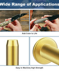 Brass Knife Making Handy Handle Pins Five Sixteenth Inch Head Five Eighth Inch Shaft Rivets For Cutlery 12 Sets in use