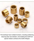 Built Tough Straight Up Durable Self Lubricating Sleeve Bushings 20mm Bore 25mm Outer Diameter 20mm Length on a marble surface