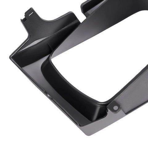 Close-up of Pair Headlight Bezel Cover For 1999 2004 Ford F Series Super Duty F250 F350 F450 F550 Driver And Passenger Side Replacement Trim