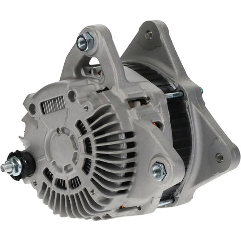 Heavy Duty 120 Amp Alternator For Nissan Versa 16 Liter 2009 To 2011 Direct Swap Replacement 12 Volt New Condition close-up view