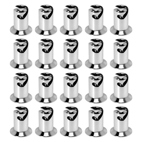 Beefed Up 7075 Aluminum Dzus Quarter Turn Fasteners With Chrome Finish And Flush Allen Head For Custom Street Builds Heavy Duty Corrosion Resistant Hardware Pack Of 20 displayed in a grid layout.