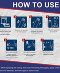 Instructions for Heavy Duty Closed Cell Spray Foam Insulation Kit Self Expanding Polyurethane application steps and guidelines.
