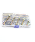 Clear storage box with Crib And Bunk Bed Screws Kit You Need 100 Pcs M6 Hex Socket Bolts 35mm 45mm 55mm 65mm 75mm Plus Barrel Nuts