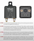 Beefy 12V 120A 4 Pin SPST Starter Relay for Cars Trucks RVs and Boats High Current Automotive Power Switch for Split Charging and Reliable On Demand Power, 12V 120A relay with pin diagram