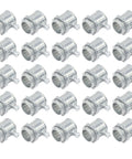 25 Pack Half Inch EMT Set Screw Connectors Zinc Die Cast Electrical Conduit Fittings For EMT To Load Centers, Steel Outlet Boxes
