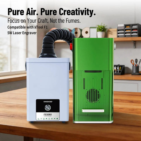 Desktop Solder Fume Extractor With Low Noise 50 DB 160 Cubic Meters Per Hour Strong Suction Pro Grade HEPA Filter Smoke Purifier on workbench